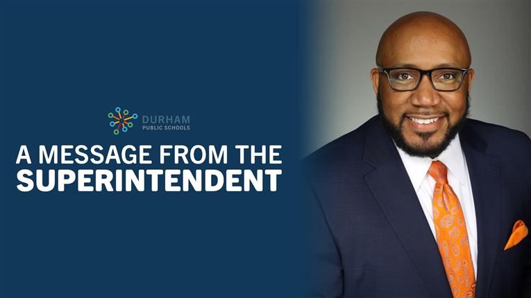 A Message From Superintendent Dr. Anthony Lewis 